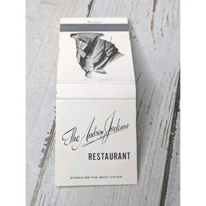 Vintage Matchbook Cover The Andrew Jackson‎ Restaurant New Orleans